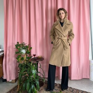 Sandro Paris Camel hair coat size 38